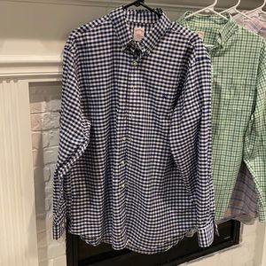 Navy Gingham Oxford Button Down Brooks Brothers